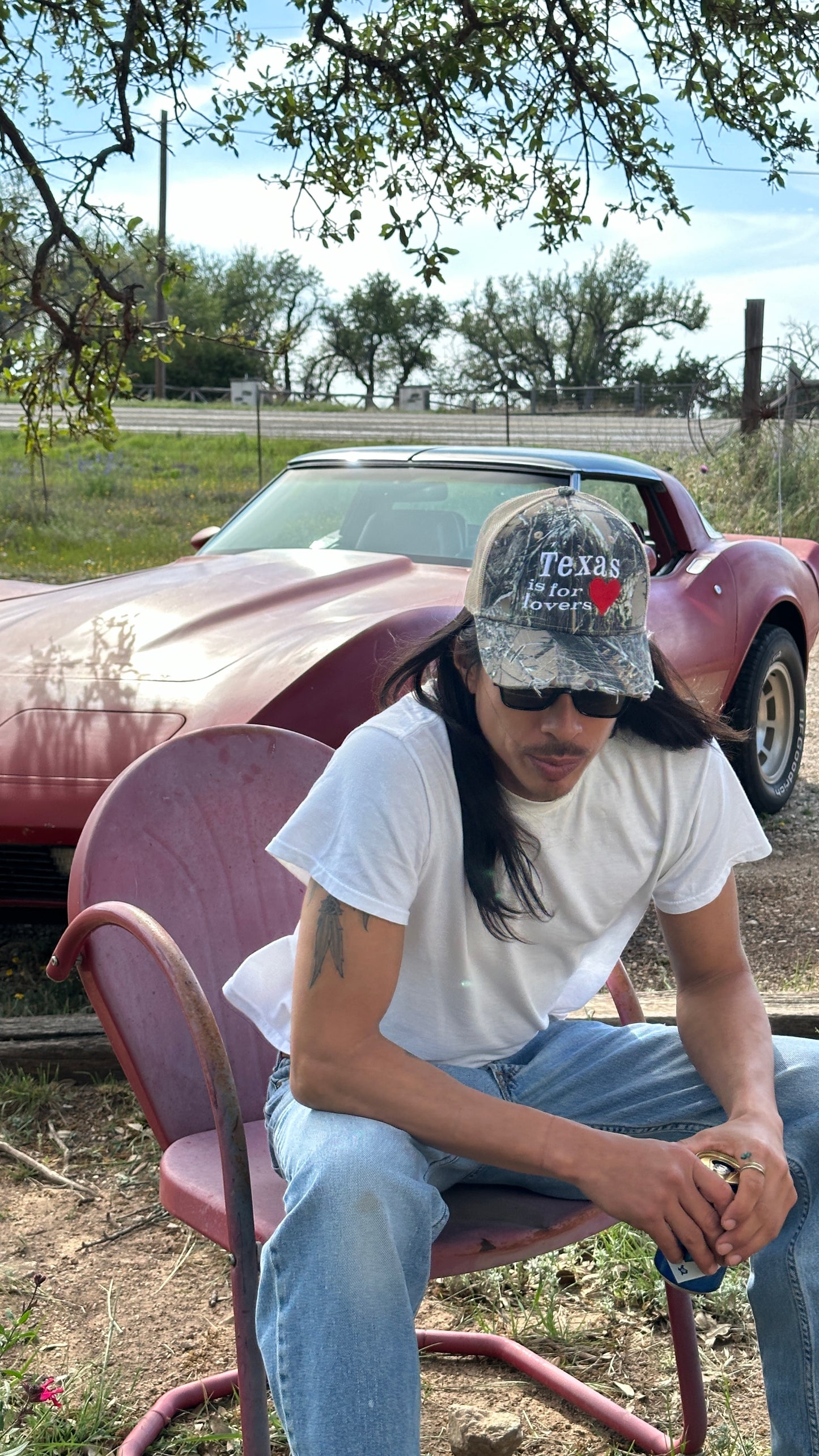 TEXAS IS FOR LOVERS - CAMO TRUCKER HAT